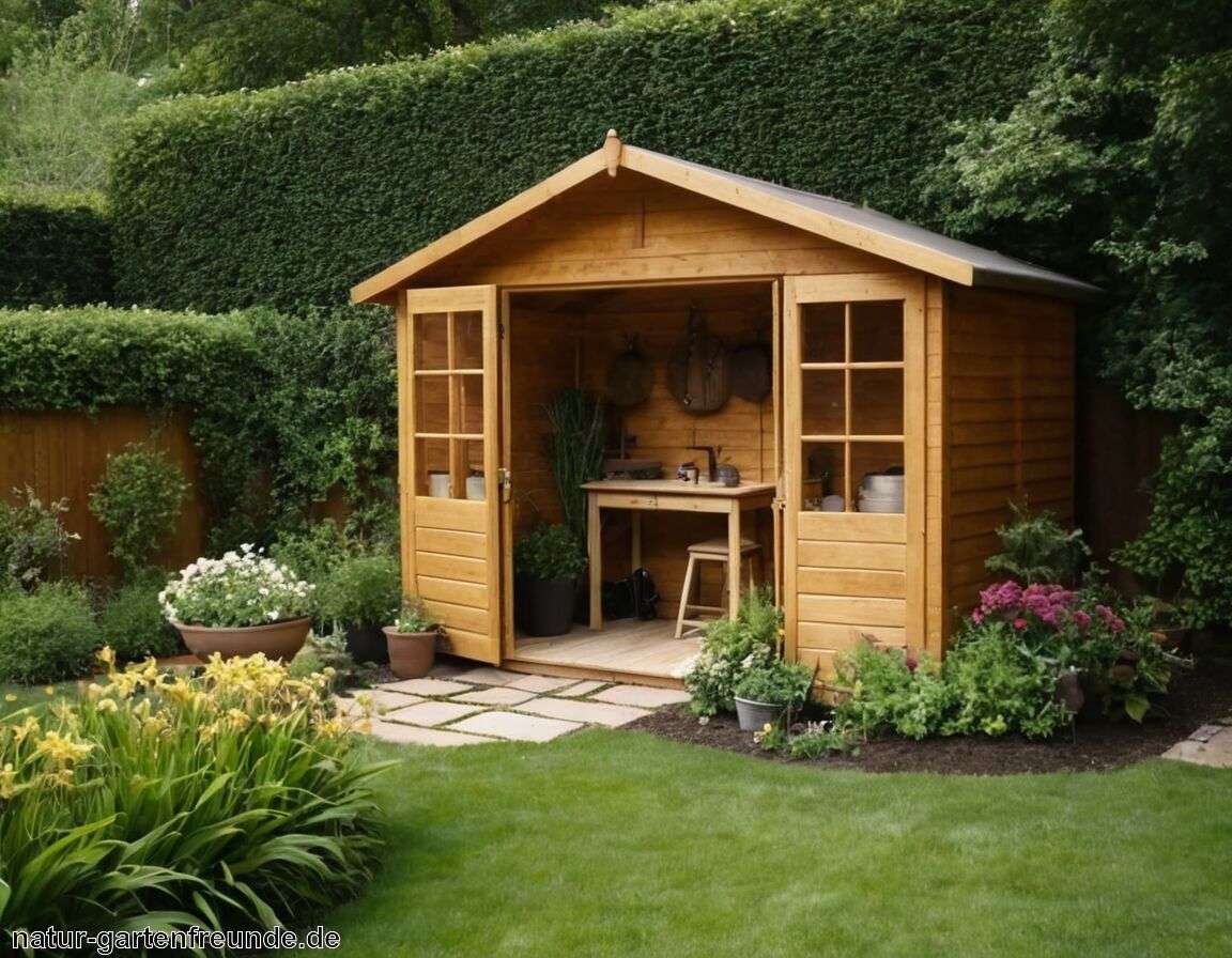 Erhöht die Gartengestaltung optisch - Welche Vorteile bietet ein solides Gartenhaus für die Organisation im Garten?