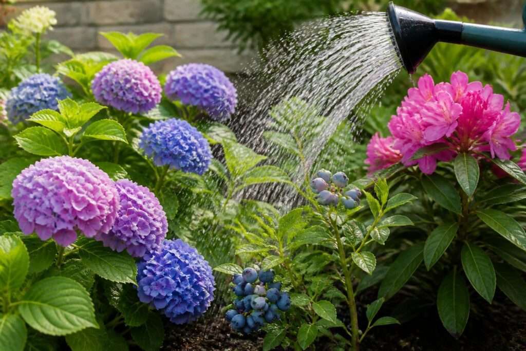 Kalkhaltiges Gießwasser im Garten: was Pflanzen wirklich brauchen